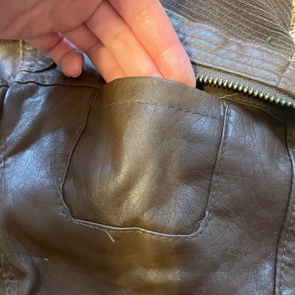 Brown Pleather Jacket ~ Rue21 - Picture 5 of 6